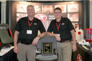 3rd-place booth - Doug Martin and Bob Brown