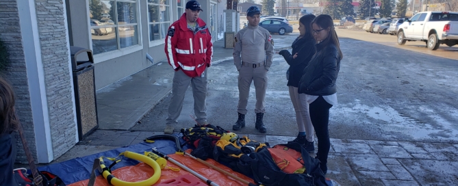 Emergency trailer crew and gear